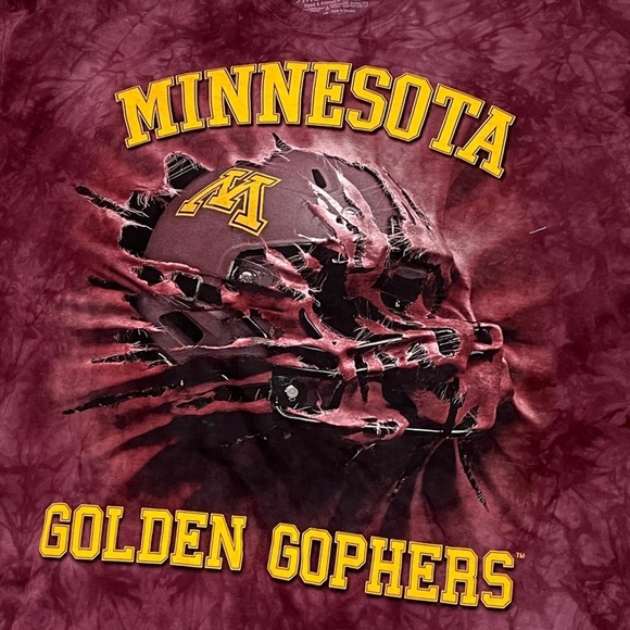 Minnesota Golden Gophers Football Collegiate NCAA Mens Tshirt - Picture 3 of 4